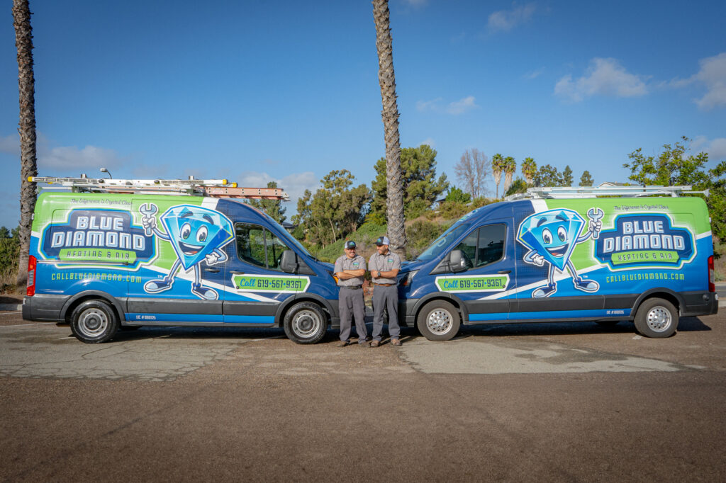 Blue Diamond Heating and Air in San Diego Crew in the morning